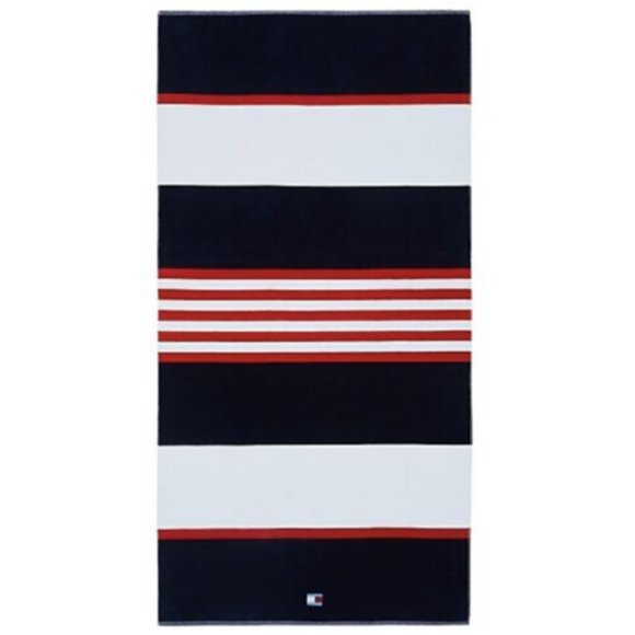 Tommy Hilfiger Other - Tommy Hilfiger Cotton Beach Towel 36 X 70 Shore Stripe Logo